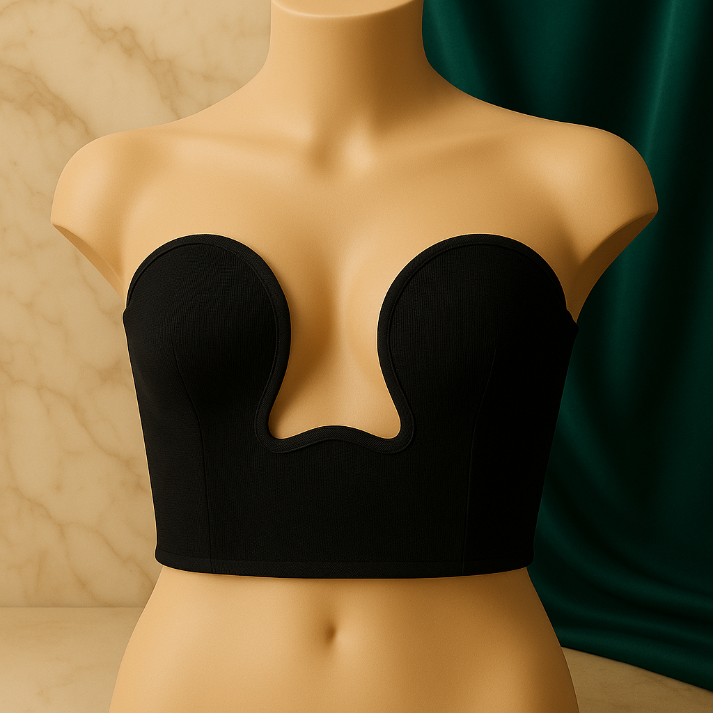 Trägerloses Bodycon-Mini Top