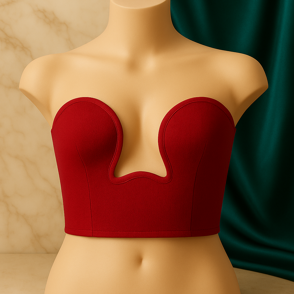 Trägerloses Bodycon-Mini Top