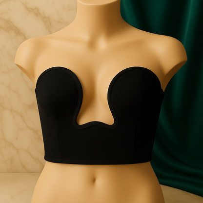 Trägerloses Bodycon-Mini Top